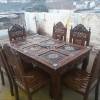 Ace Wood Crafts Wooden 6 Seater Dining Furniture For Home Manufacturers, Suppliers in Saharanpur