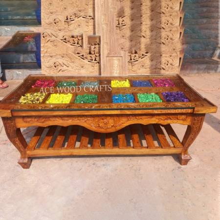 Designer Wooden Center Table Manufacturers, Suppliers in Saharanpur