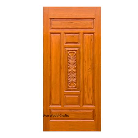 Handcrafted Wooden Door Single Panel Teak Wood Designer Door Saharanpur Furniture Manufacturers, Suppliers in Saharanpur