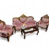 Maharaja Sofa Set – Handcrafted Sheesham Wood Sofa with Swift Mahroon Fabric Manufacturers, Suppliers in Saharanpur