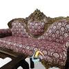 Maharaja Sofa Set – Handcrafted Sheesham Wood Sofa with Swift Mahroon Fabric Manufacturers, Suppliers in Saharanpur