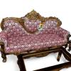 Maharaja Sofa Set – Handcrafted Sheesham Wood Sofa with Swift Mahroon Fabric Manufacturers, Suppliers in Saharanpur