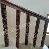 Natural Polish Handcrafted Wooden Pillar Manufacturers, Suppliers in Saharanpur