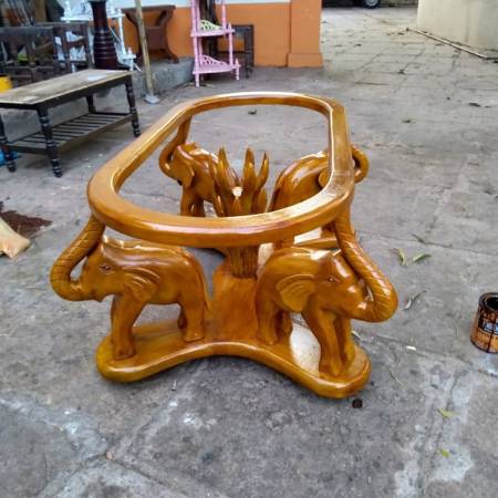 Wooden Carved Center Table Handcrafted Sheesham Wood Coffee Table Manufacturers, Suppliers in Saharanpur