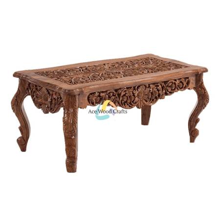 Wooden Carved Center Table Manufacturers, Suppliers in Saharanpur